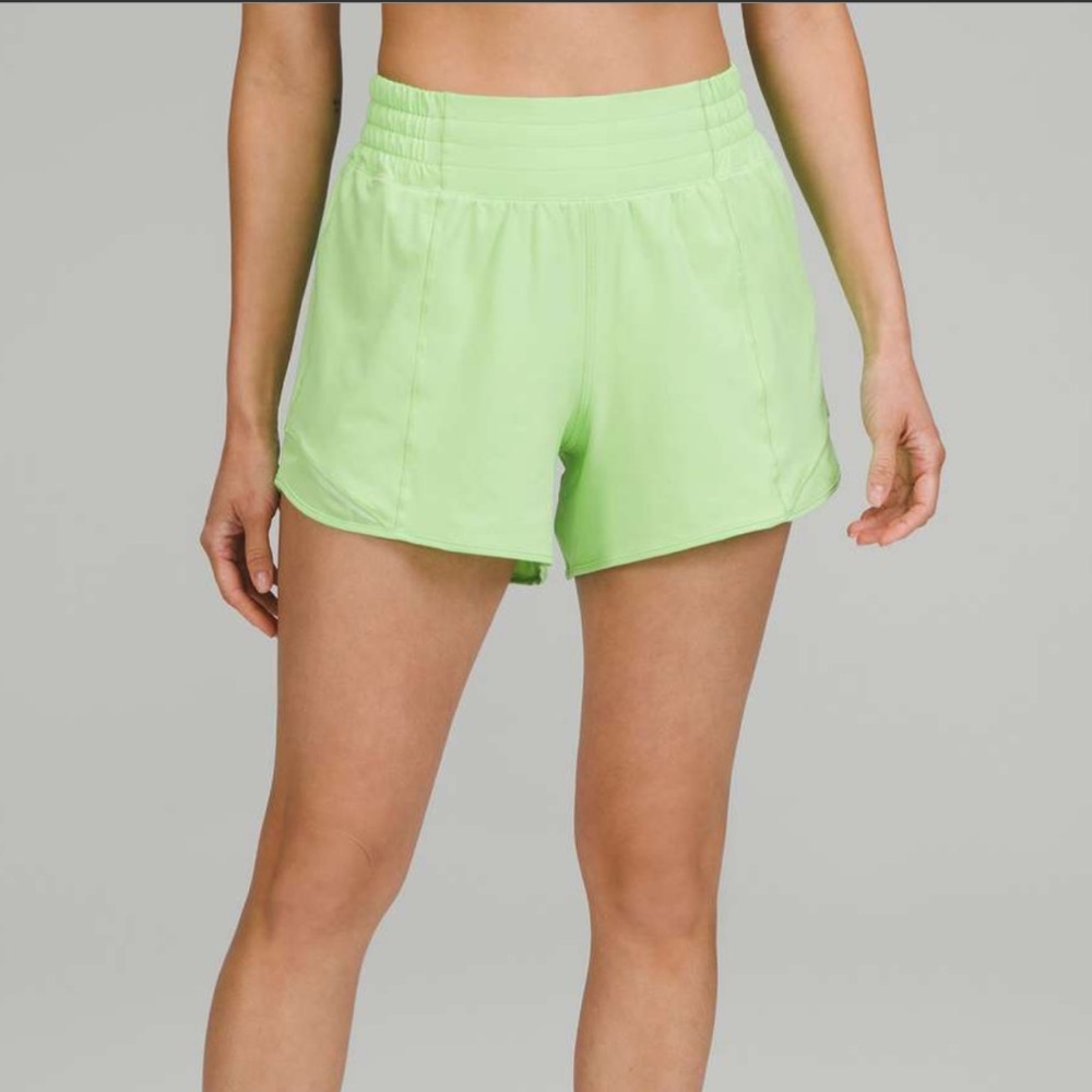 LULULEMON Hotty Hot 4" Lime Green